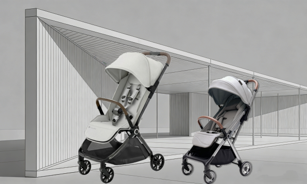 Q7 cabin stroller displayed at Hong Kong Baby Fair, Q6 lightweight baby stroller for bulk orders, baby stroller supplier at Hong Kong Baby Products Fair